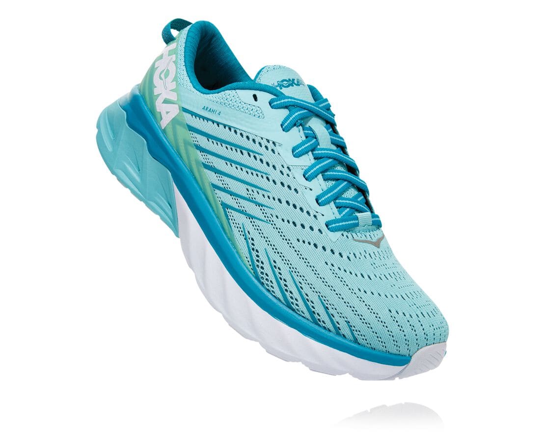 Hoka One One Arahi 4 Wide Női Futócipő Türkiz / Kék [KZQST-2570]